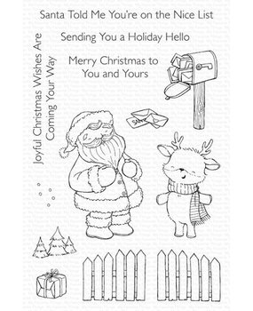 My Favorite Things Holiday Hello Clear Stamps (SY-52) My Favorite Things Holiday Hello Clear Stamps (SY-52)