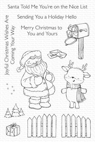 My Favorite Things Holiday Hello Clear Stamps (SY-52) My Favorite Things Holiday Hello Clear Stamps (SY-52)