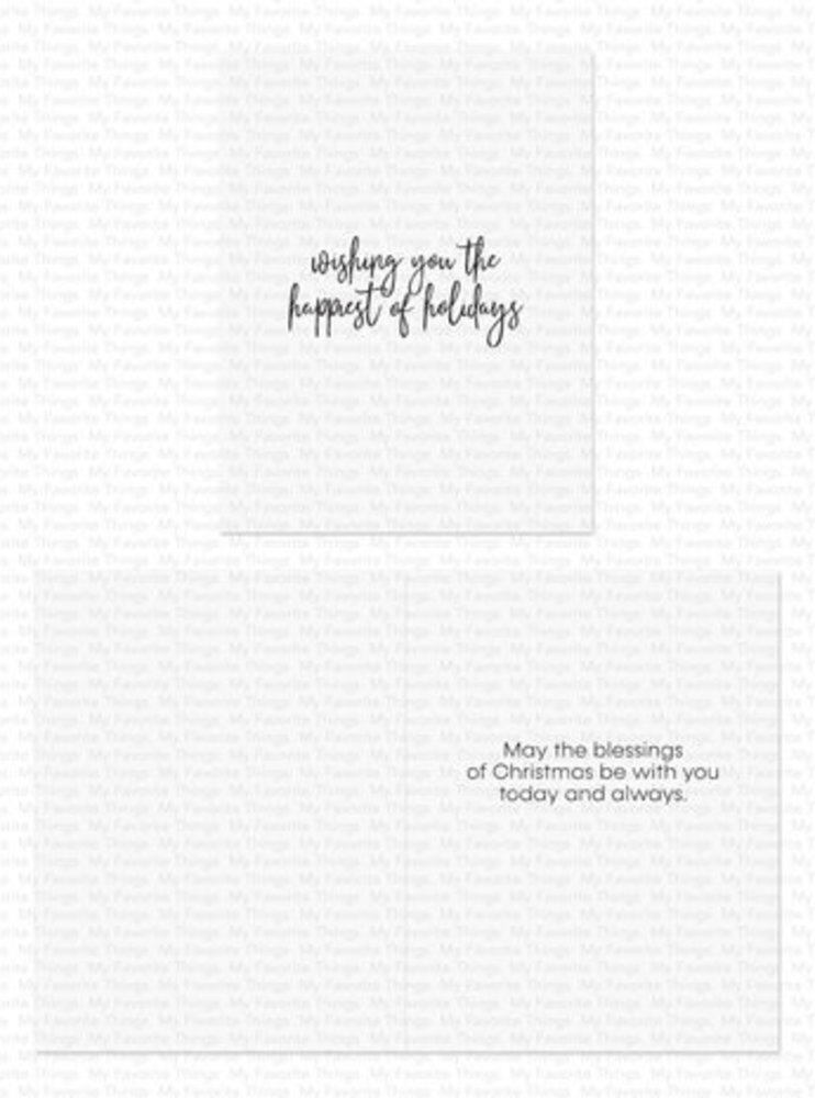 My Favorite Things Inside & Out Christmas Greetings Clear Stamps (CS-724)