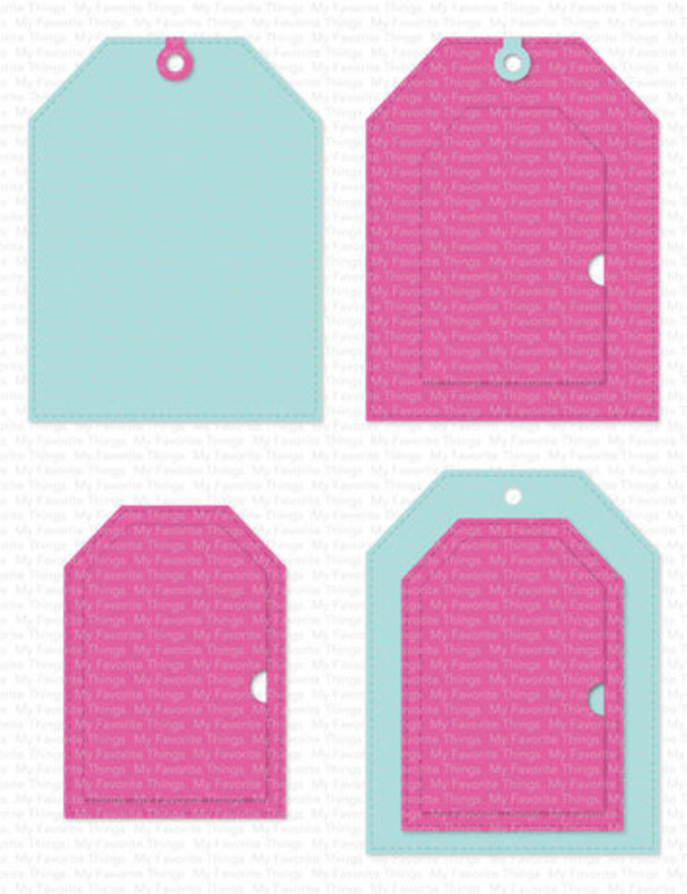 My Favorite Things Die-namics Surprise Stitched Tag (MFT-2409)