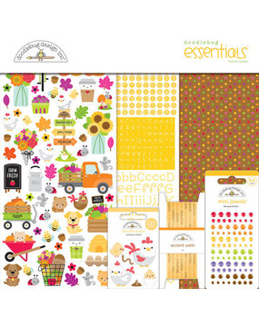 Doodlebug Design Inc. Farmers Market 12x12 Inch Essentials Kit (7838)