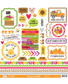 Doodlebug Design Inc. Farmers Market This & That Stickers (7822) Doodlebug Design Inc. Farmers Market This & That Stickers (7822)