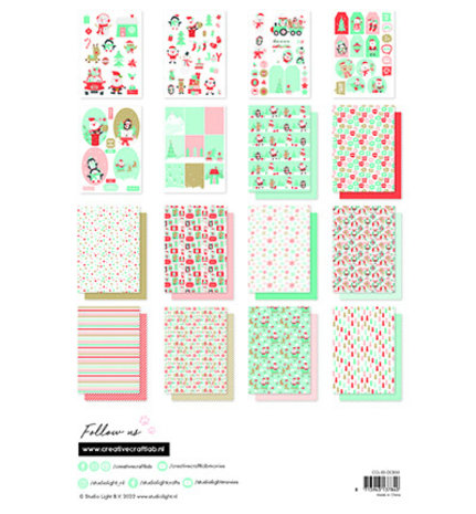 Creative Craftlab Essentials Santa Stop Here! A4 DIY Block (CCL-ES-DCB35)