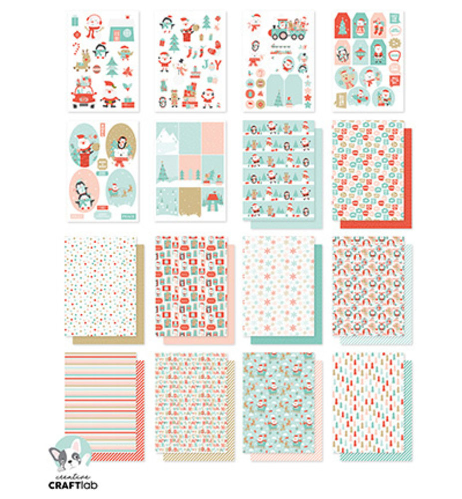 Creative Craftlab Essentials Santa Stop Here! A4 DIY Block (CCL-ES-DCB35)