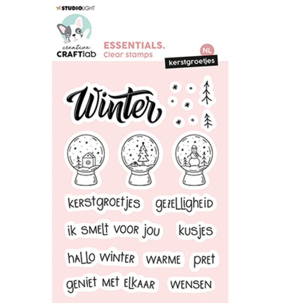 Creative Craftlab Essentials Clear Stamp Kerstgroetjes (CCL-ES-STAMP293)