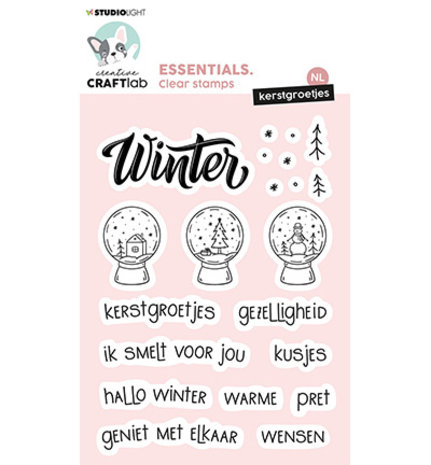 Creative Craftlab Essentials Clear Stamp Kerstgroetjes (CCL-ES-STAMP293)