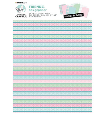 Creative Craftlab Friendz Happy Hohoho A4 Design Papier (CCL-FR-PS17)