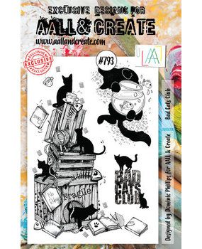 AALL and Create Clear Stamp Set A5 Bad Cats Club (AALL-TP-793)