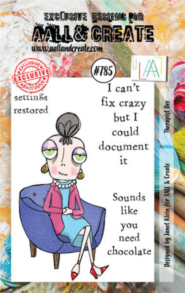 AALL and Create Clear Stamp Set A7 Therapist Dee (AALL-TP-785)