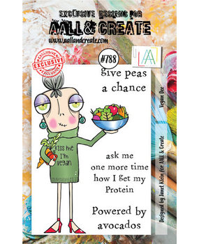 AALL and Create Clear Stamp Set A7 Vegan Dee (AALL-TP-788)*