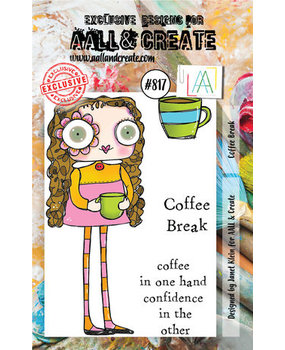 AALL and Create Clear Stamp Set A7 Coffee Break (AALL-TP-817)
