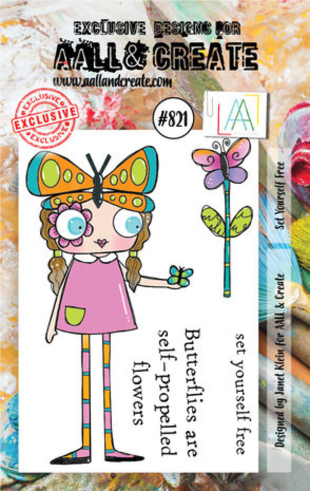 AALL and Create Clear Stamp Set A7 Set Yourself Free (AALL-TP-821) AALL and Create Clear Stamp Set A7 Set Yourself Free (AALL-TP-821)