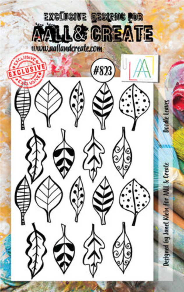 AALL and Create Clear Stamp Set A7 Doodle Leaves (AALL-TP-823) AALL and Create Clear Stamp Set A7 Doodle Leaves (AALL-TP-823)