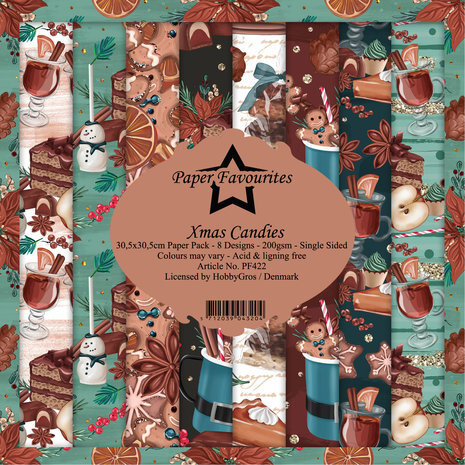 Paper Favourites Xmas Candies 12x12 Inch Paper Pack (PF422)
