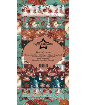 Paper Favourites Xmas Candies Slimline Paper Pack (PFS068)* Paper Favourites Xmas Candies Slimline Paper Pack (PFS068)*