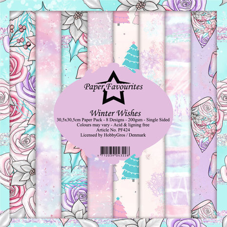 Paper Favourites Winter Wishes 12x12 Inch Paper Pack (PF424)