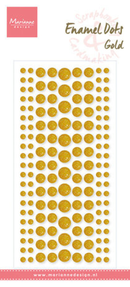 Marianne Design Enamel Dots Gold Glitter (PL4523)