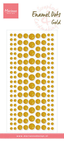 Marianne Design Enamel Dots Gold Glitter (PL4523)