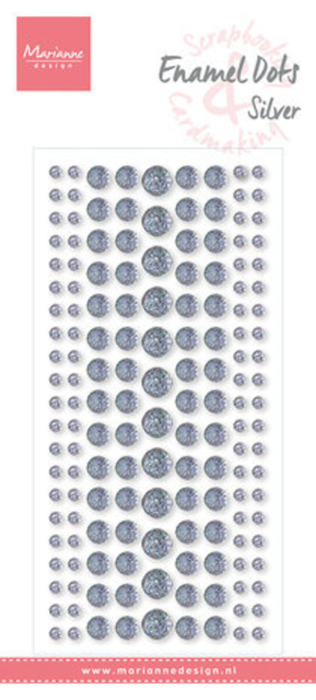 Marianne Design Enamel Dots Silver Glitter (PL4524)