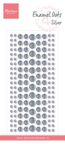 Marianne Design Enamel Dots Silver Glitter (PL4524)