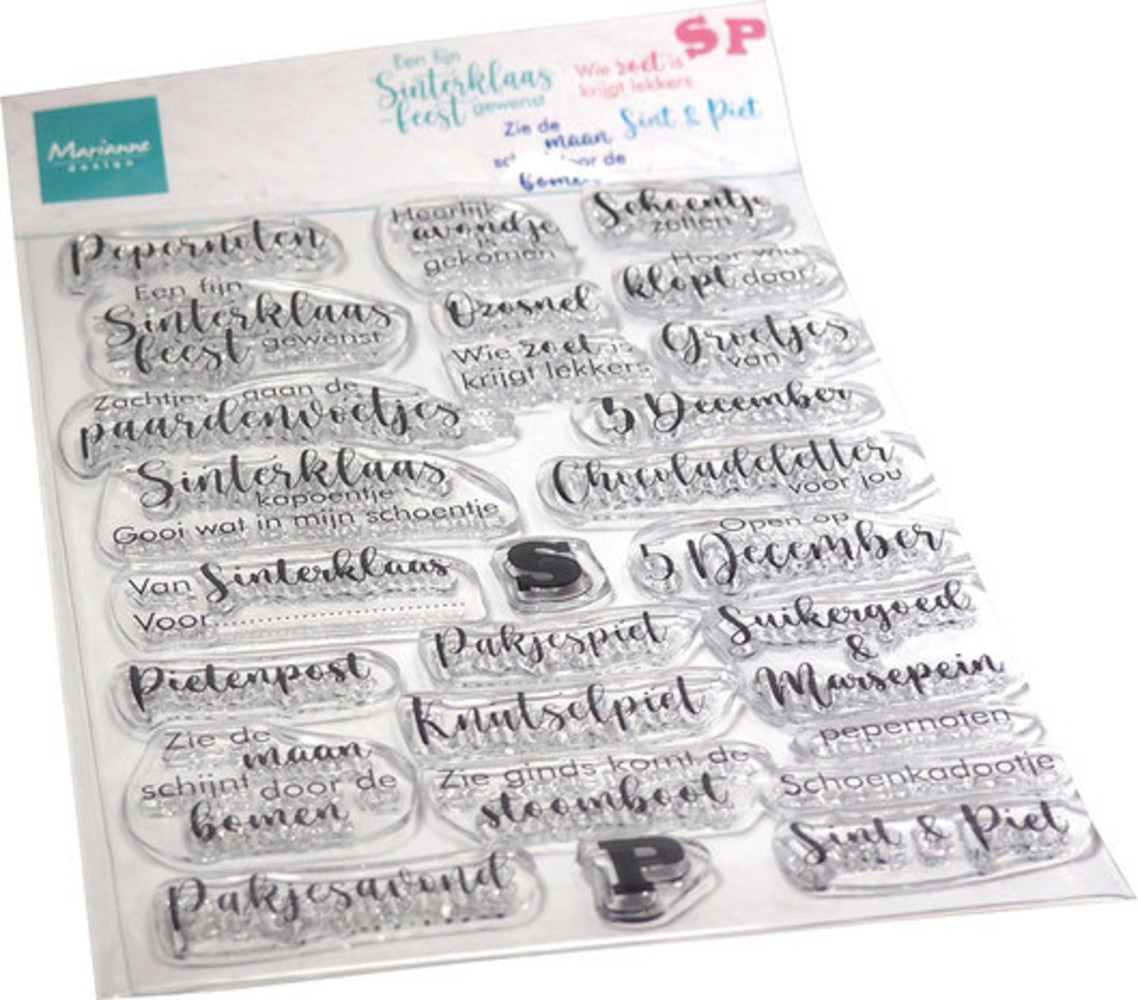 Marianne Design Clear Stamps Sinterklaasliedjes En Zo (CS1113) Marianne Design Clear Stamps Sinterklaasliedjes En Zo (CS1113)