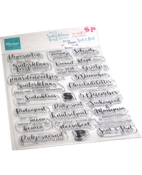 Marianne Design Clear Stamps Sinterklaasliedjes En Zo (CS1113) Marianne Design Clear Stamps Sinterklaasliedjes En Zo (CS1113)
