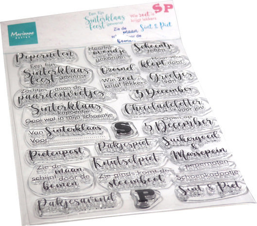 Marianne Design Clear Stamps Sinterklaasliedjes En Zo (CS1113) Marianne Design Clear Stamps Sinterklaasliedjes En Zo (CS1113)