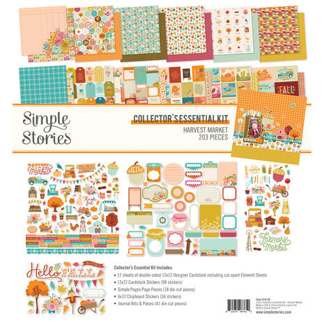 Simple Stories Harvest Market 12x12 Inch Collector's Essential Kit (18728)
