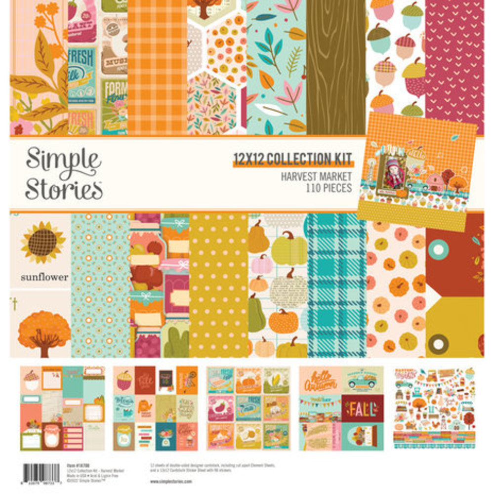Simple Stories Harvest Market 12x12 Inch Collector's Essential Kit (18728)