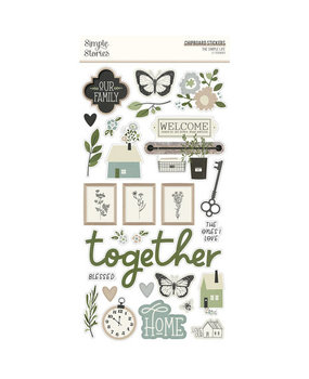 Simple Stories The Simple Life Chipboard Stickers (18816) Simple Stories The Simple Life Chipboard Stickers (18816)