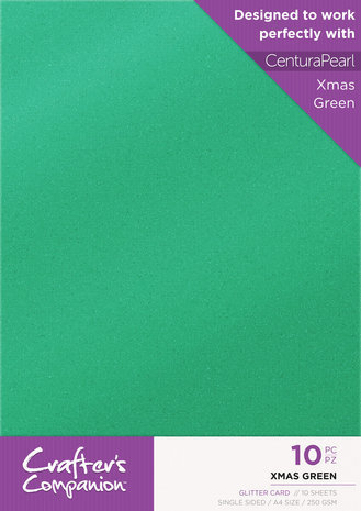 Crafter's Companion Glitter Card A4 Xmas Green (CPG10-XGRE) Crafter's Companion Glitter Card A4 Xmas Green (CPG10-XGRE)