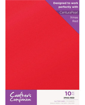 Crafter's Companion Glitter Card A4 Xmas Red (CPG10-XRED) Crafter's Companion Glitter Card A4 Xmas Red (CPG10-XRED)