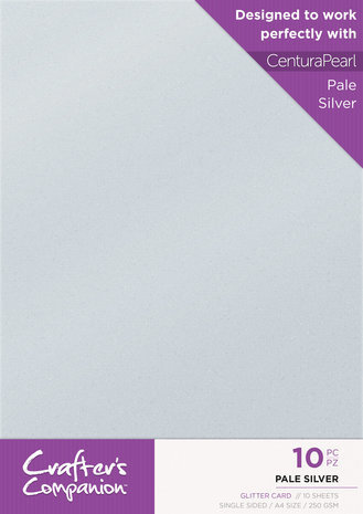 Crafter's Companion Glitter Card A4 Pale Silver (CPG10-PSILV)