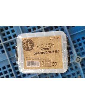 Make by Me! Hobby Opbergdoos 3 st (HO.435) Make by Me! Hobby Opbergdoos 3 st (HO.435)