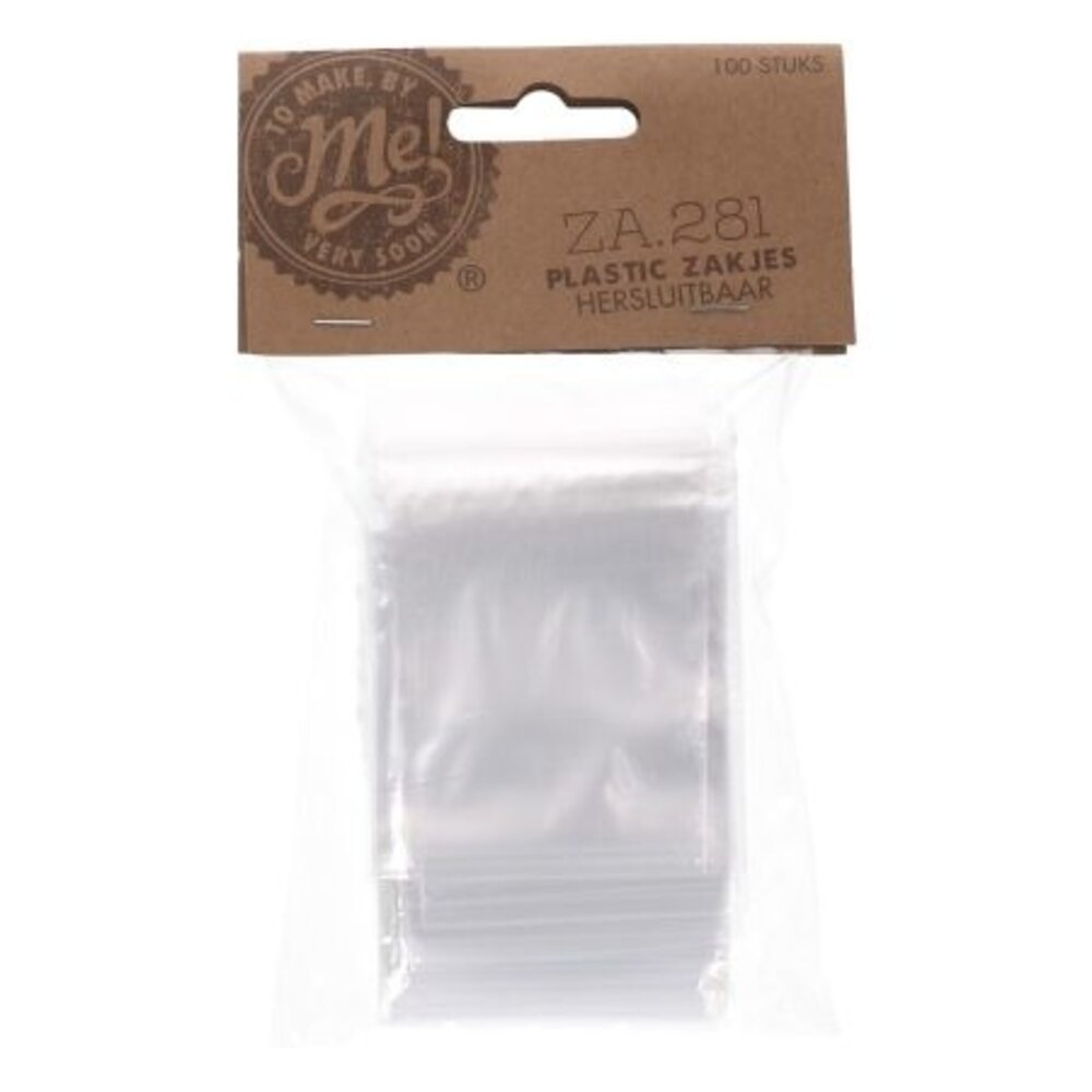 Make by Me! Opbergzakjes Hersluitbaar 5x7,6 cm 100 st (ZA.281) Make by Me! Opbergzakjes Hersluitbaar 5x7,6 cm 100 st (ZA.281)