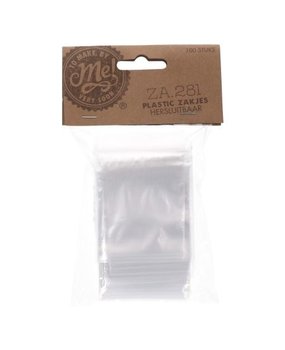 Make by Me! Opbergzakjes Hersluitbaar 5x7,6 cm 100 st (ZA.281) Make by Me! Opbergzakjes Hersluitbaar 5x7,6 cm 100 st (ZA.281)
