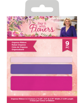 Crafter's Companion Say It With Flowers Organza Ribbon (S-SIWF-ORIB) Crafter's Companion Say It With Flowers Organza Ribbon (S-SIWF-ORIB)