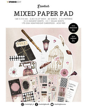 Studio Light Essentials Love A5 Mixed Paper Pad (SL-ES-MPP17) Studio Light Essentials Love A5 Mixed Paper Pad (SL-ES-MPP17)