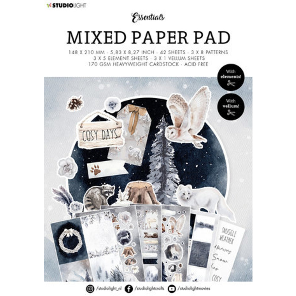 Studio Light Essentials Cosy Days A5 Mixed Paper Pad (SL-ES-MPP18 ...