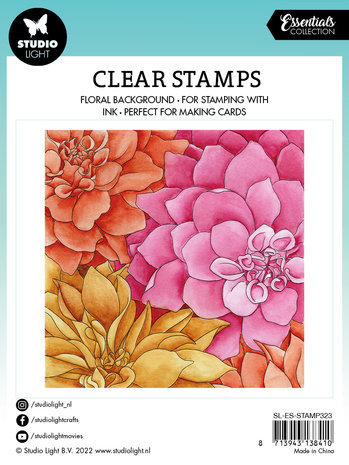 Studio Light Essentials Clear Stamp Dahlia Background (SL-ES-STAMP323)