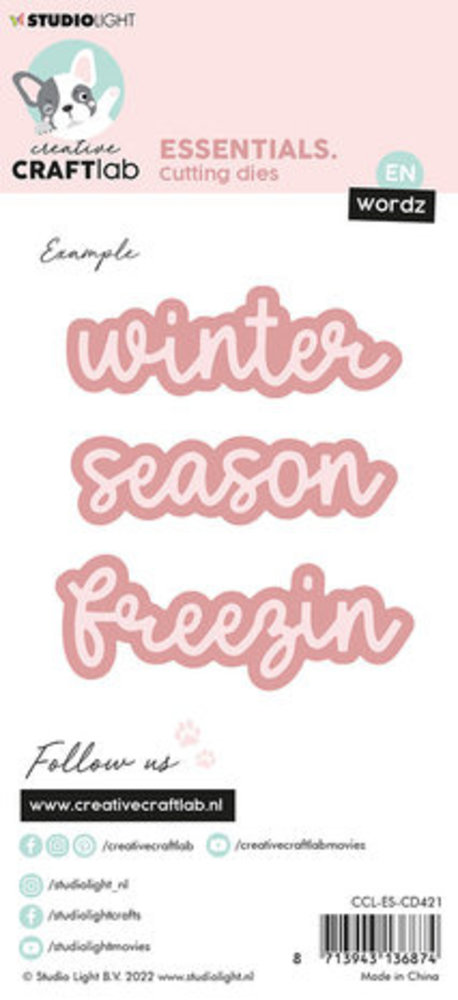 Creative Craftlab Essentials Dies Wordz Winter (CCL-ES-CD421)