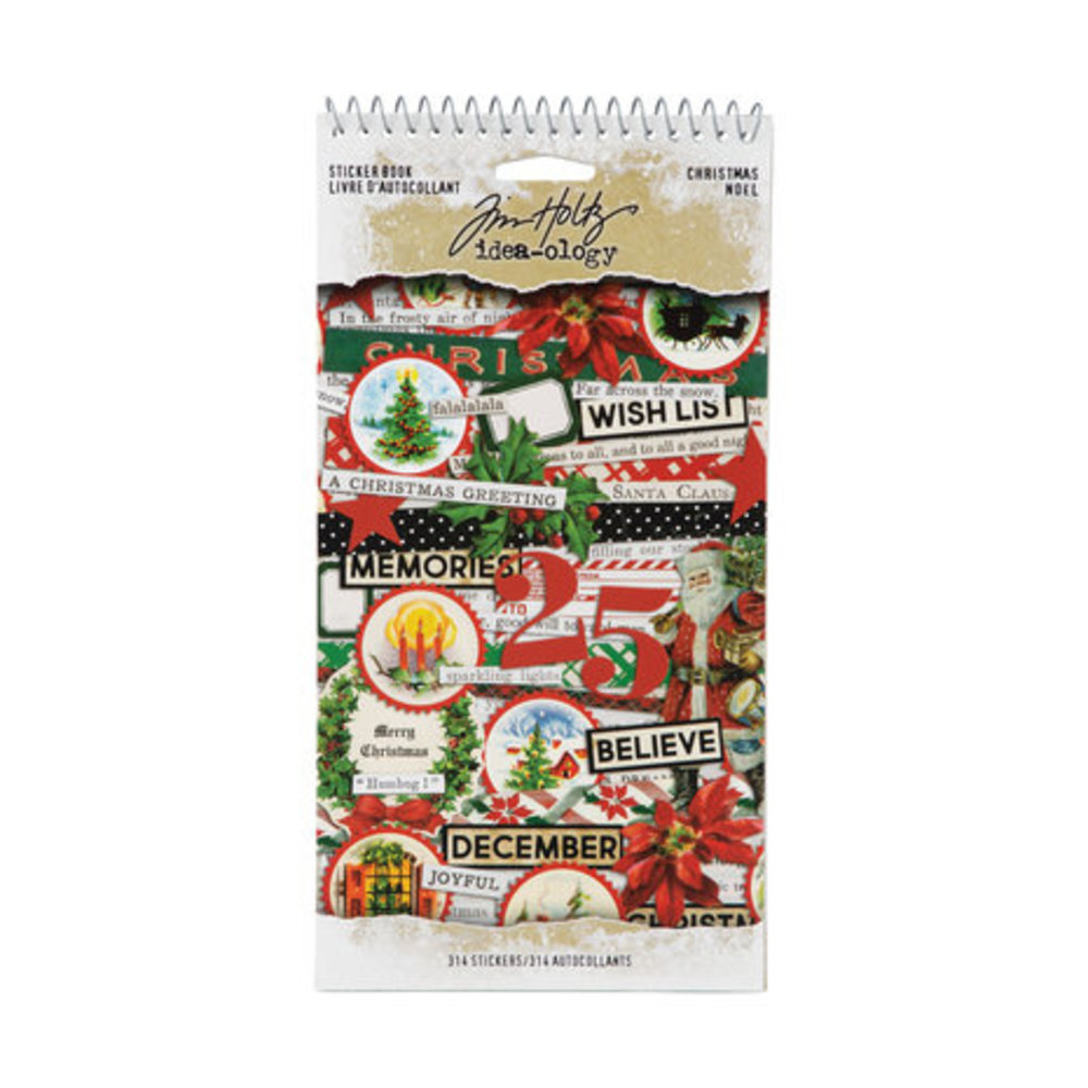 Idea-ology Tim Holtz Sticker Book Christmas (TH94294) Idea-ology Tim Holtz Sticker Book Christmas (TH94294)
