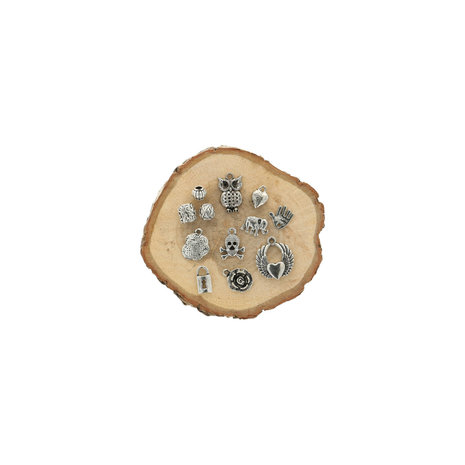 Make by Me! Decoratie Bedeltjes 12 st (BE.246) Make by Me! Decoratie Bedeltjes 12 st (BE.246)