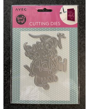 Love2Craft Snijmal A6 Wishing You A Happy Day (2573199)