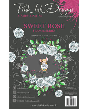Pink Ink Designs Frames Series Sweet Rose A5 Clear Stamps (PI193) Pink Ink Designs Frames Series Sweet Rose A5 Clear Stamps (PI193)