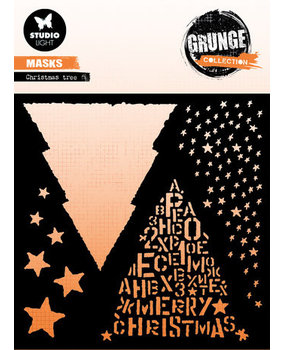 Studio Light Grunge Christmas Tree 6x6 Inch Masking Stencil (SL-GR-MASK156)* Studio Light Grunge Christmas Tree 6x6 Inch Masking Stencil (SL-GR-MASK156)*