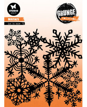 Studio Light Grunge Let It Snow 6x6 Inch Masking Stencil (SL-GR-MASK158) Studio Light Grunge Let It Snow 6x6 Inch Masking Stencil (SL-GR-MASK158)