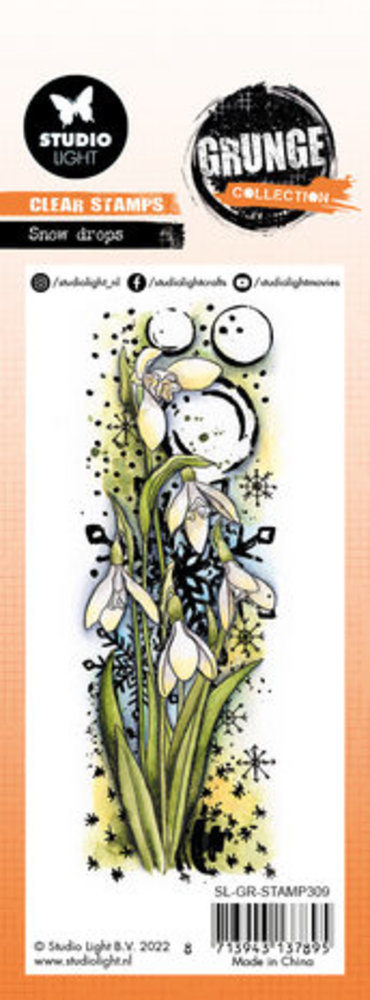 Studio Light Grunge Snow Drops Clear Stamp (SL-GR-STAMP309) Studio Light Grunge Snow Drops Clear Stamp (SL-GR-STAMP309)