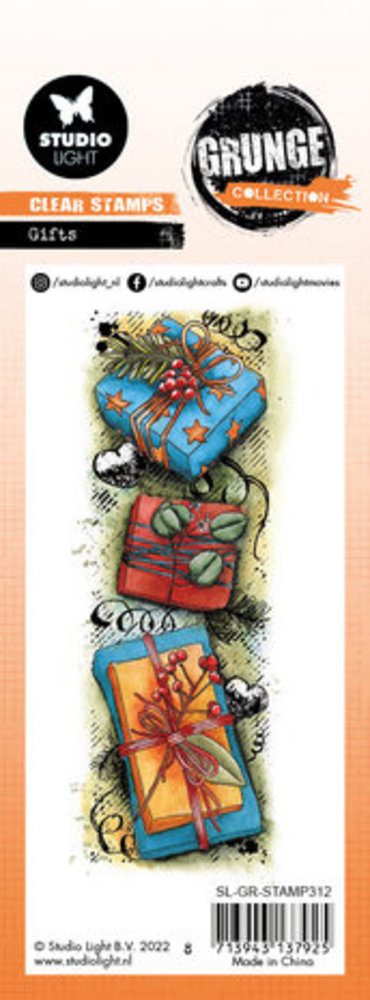 Studio Light Grunge Gifts Clear Stamp (SL-GR-STAMP312)
