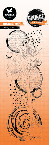 Studio Light Grunge Slimline Amaryllis Clear Stamp (SL-GR-STAMP313)